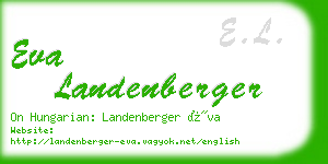 eva landenberger business card